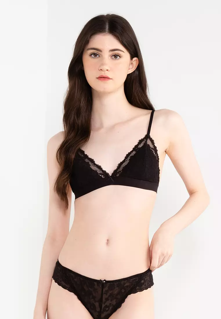 Everyday Lace Triangle Padded Bralette