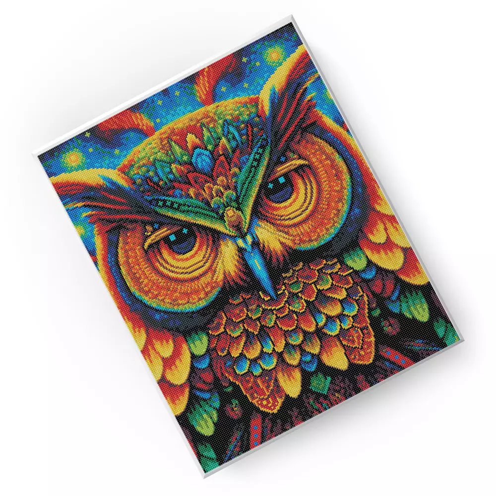 KIDDY STAR 40X50 CM SET DIAMOND PAINTING OWL