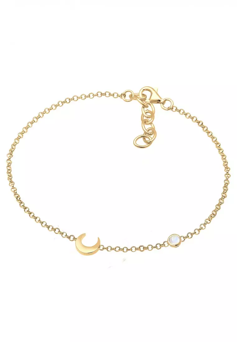 Gelang Perhiasan Perak 925 Wanita Astro Pendant Basic Gold Plated
