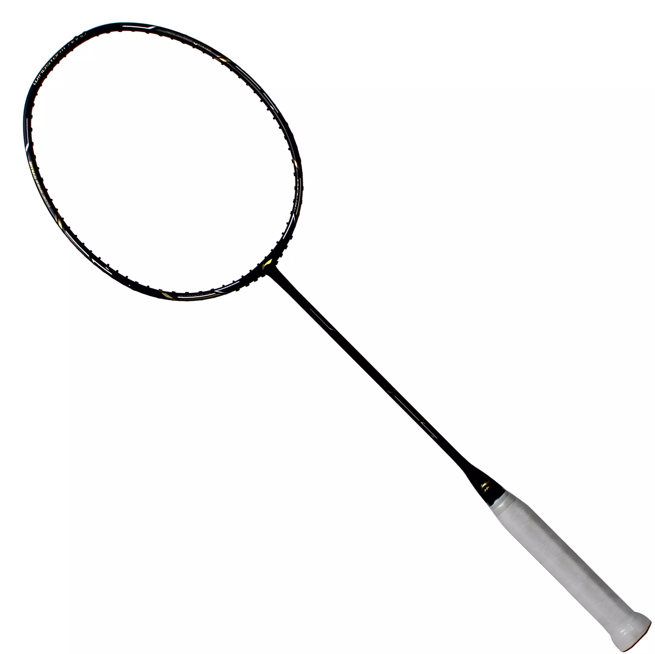 Li-Ning Badminton Racket Windstorm Nano 74 Black/Gold - AYPP482-4 FREE Cover Kain