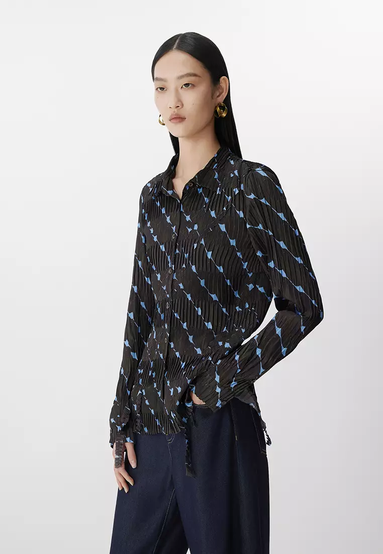 Slim long-sleeved shirt