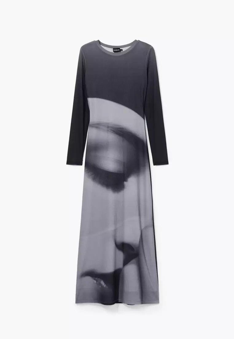 Desigual Woman Long portrait dress