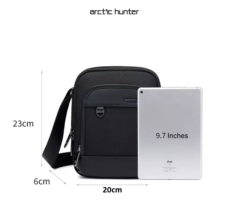 Arctic Hunter K00689 Tas Selempang Pria Exclusive Slingbag Pouch Crossbody-Black