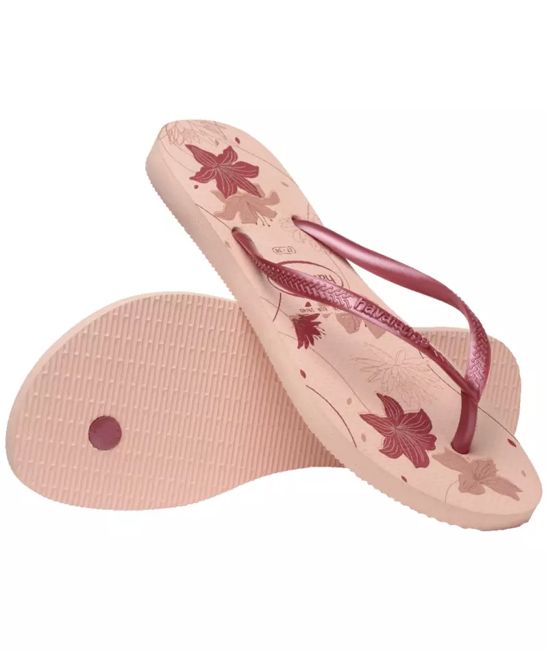 [ONLINE EXCLUSIVE]Havaianas 6511 Slim Organic-Pink/Rose Gold - Sandal Wanita