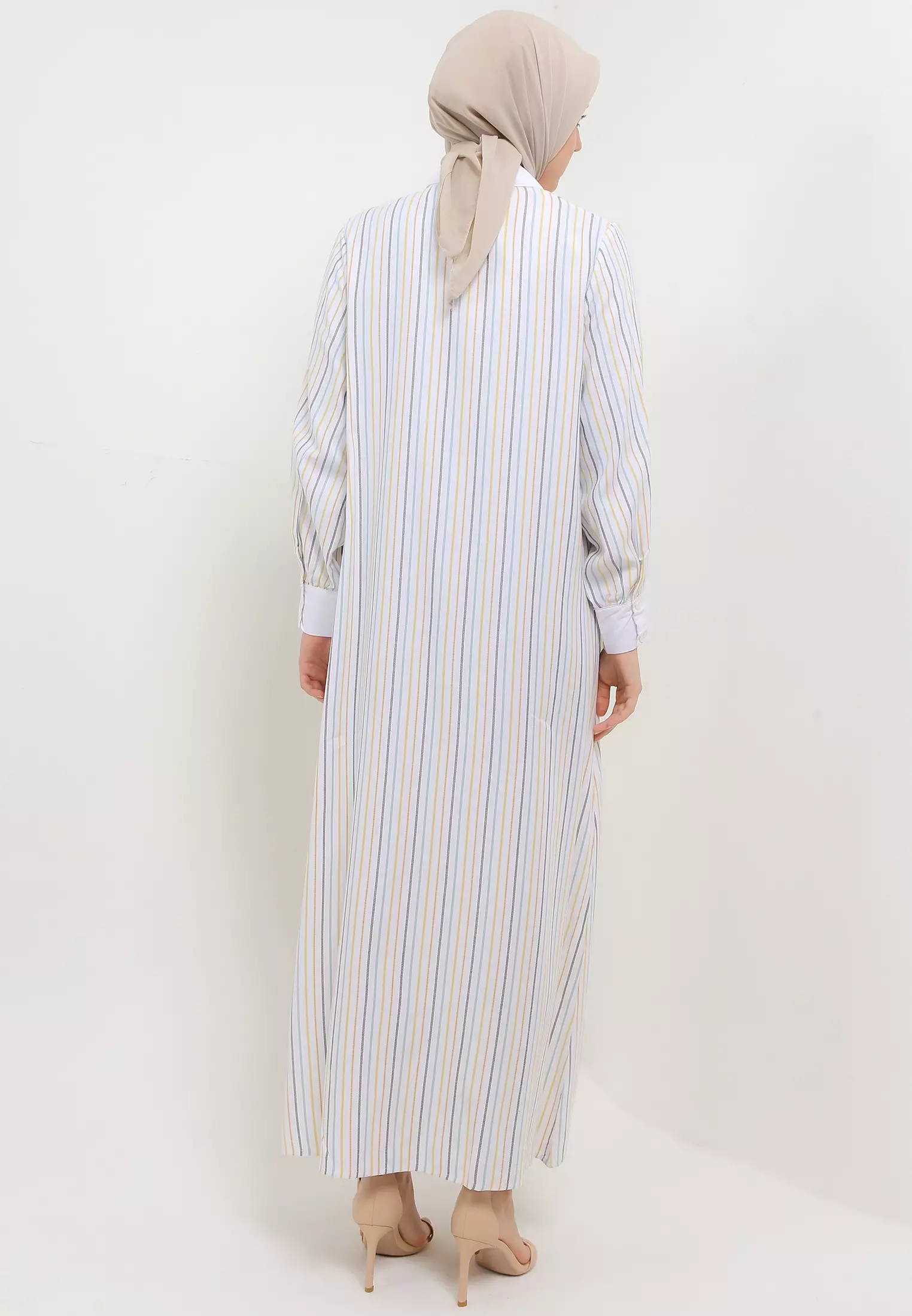 MFMW Shakinna Dress Gamis Multicolor Motif Bunga