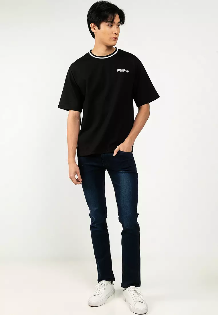 Slim Fit Washed Denim Jeans