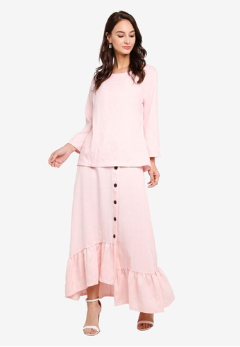 Check Casual Suit from BYN in Pink