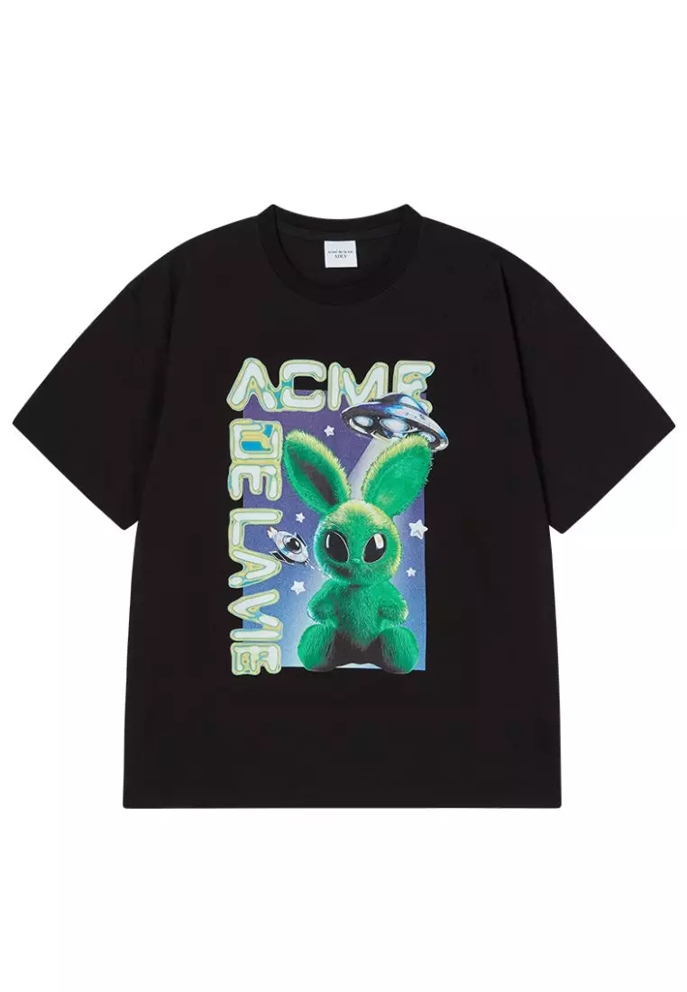 ☆関税込☆ACME DE LA VIE★FUZZY RABBIT SHORT SLEEVE T-SHIRT 5f0e3ee604281887145031541a394c
