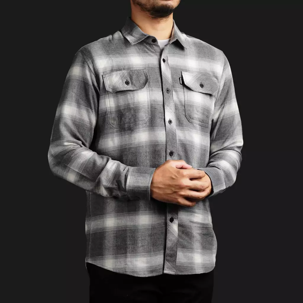 Gloaming Kemeja Flanel Veterano Unisex Panjang Luminous