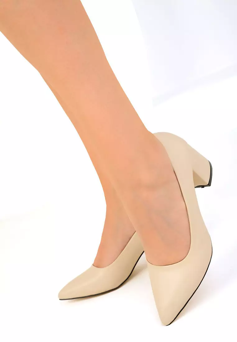 Pointed Toe Block Heels