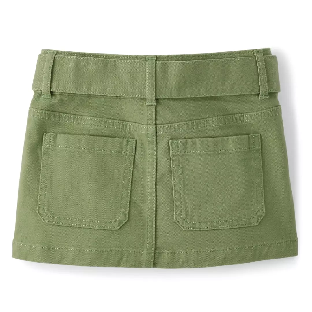 Girls Patch Pocket Skirt - Rok Anak Perempuan (Hijau)