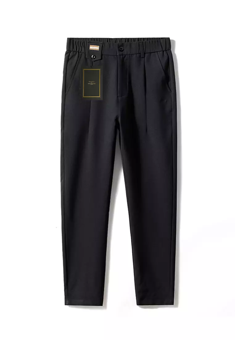 Elastic Waistline Straight Suit Pants AY-L9821