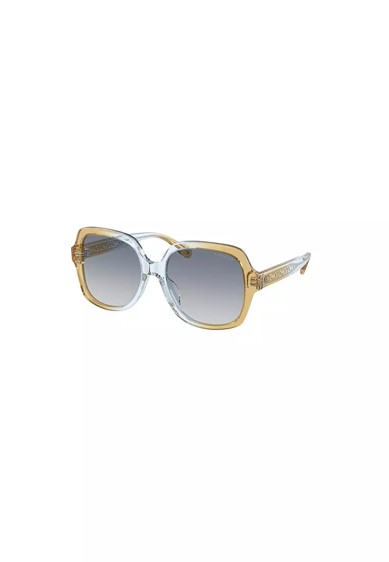 Coach yellow sunglasses for popular women