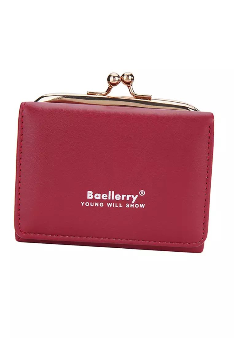 Dompet Wanita Lipat Kecil 2 IN 1 Style Korean Bahan Kulit PU Leather Premium Quality ORIGINAL