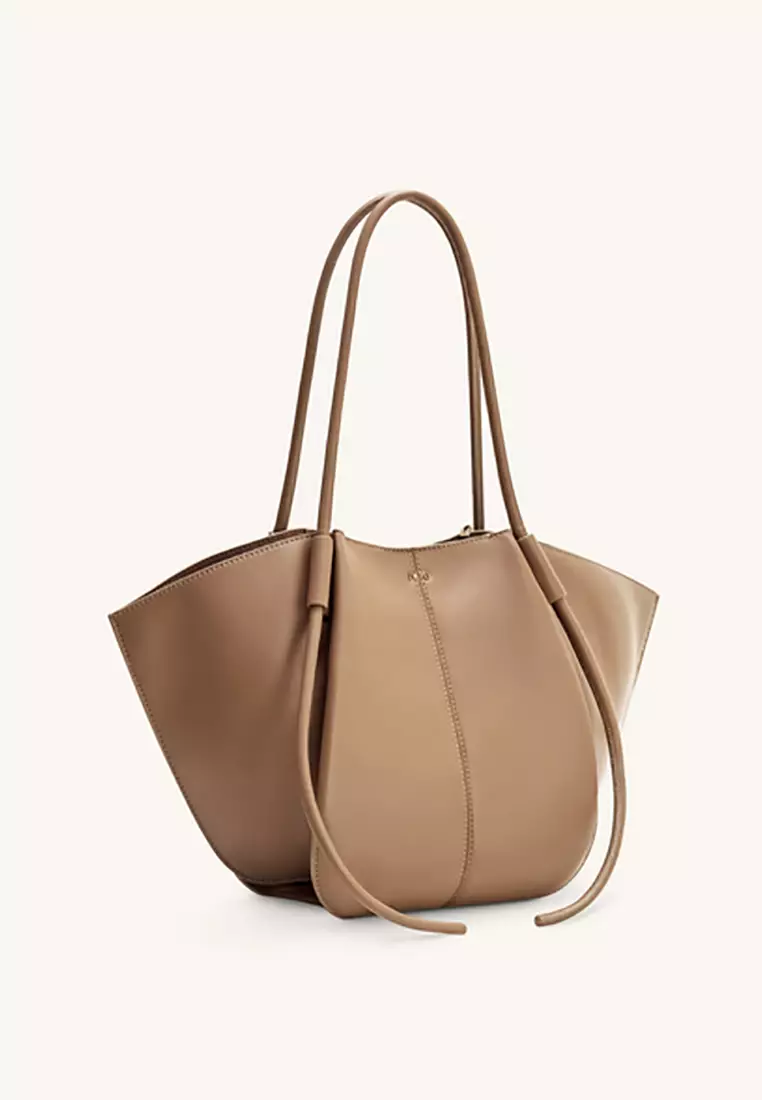 Nala Wide Tote Bag - Clay Brown