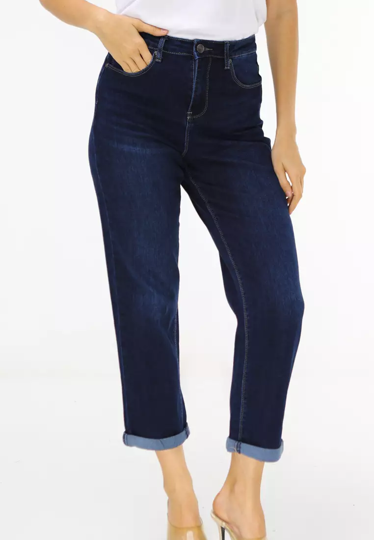 Buy Freego Ladies Denim Lp Mom Jeans High Waist 2025 Online