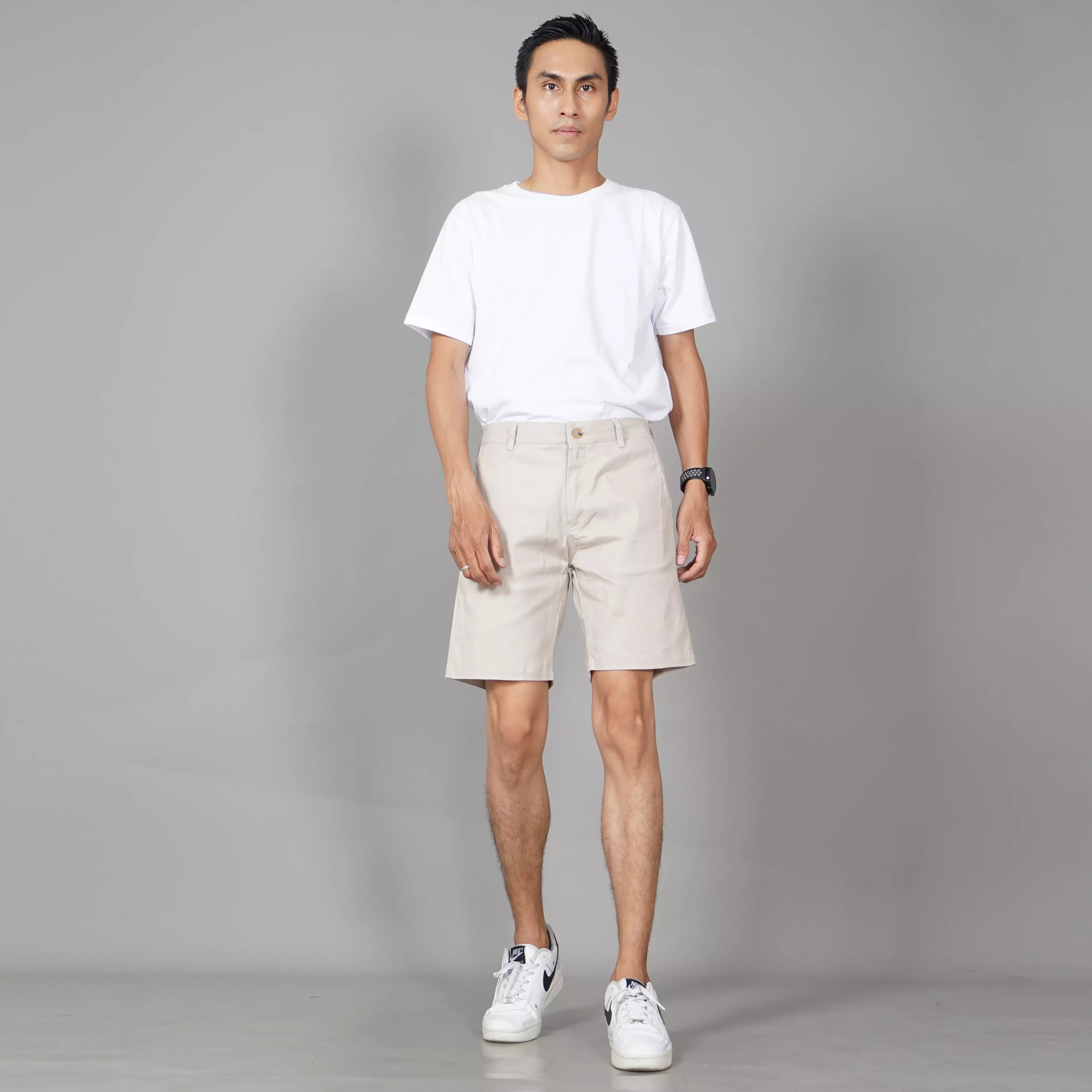  FREDY Celana Chino Pria Chinos Pria Celana Chino Pendek Pria - KREM