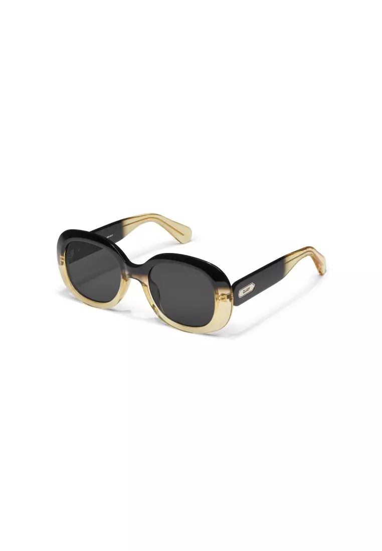QUAY Impromptu Sunglasses - Black Yellow/Smoke 2025 | Buy
