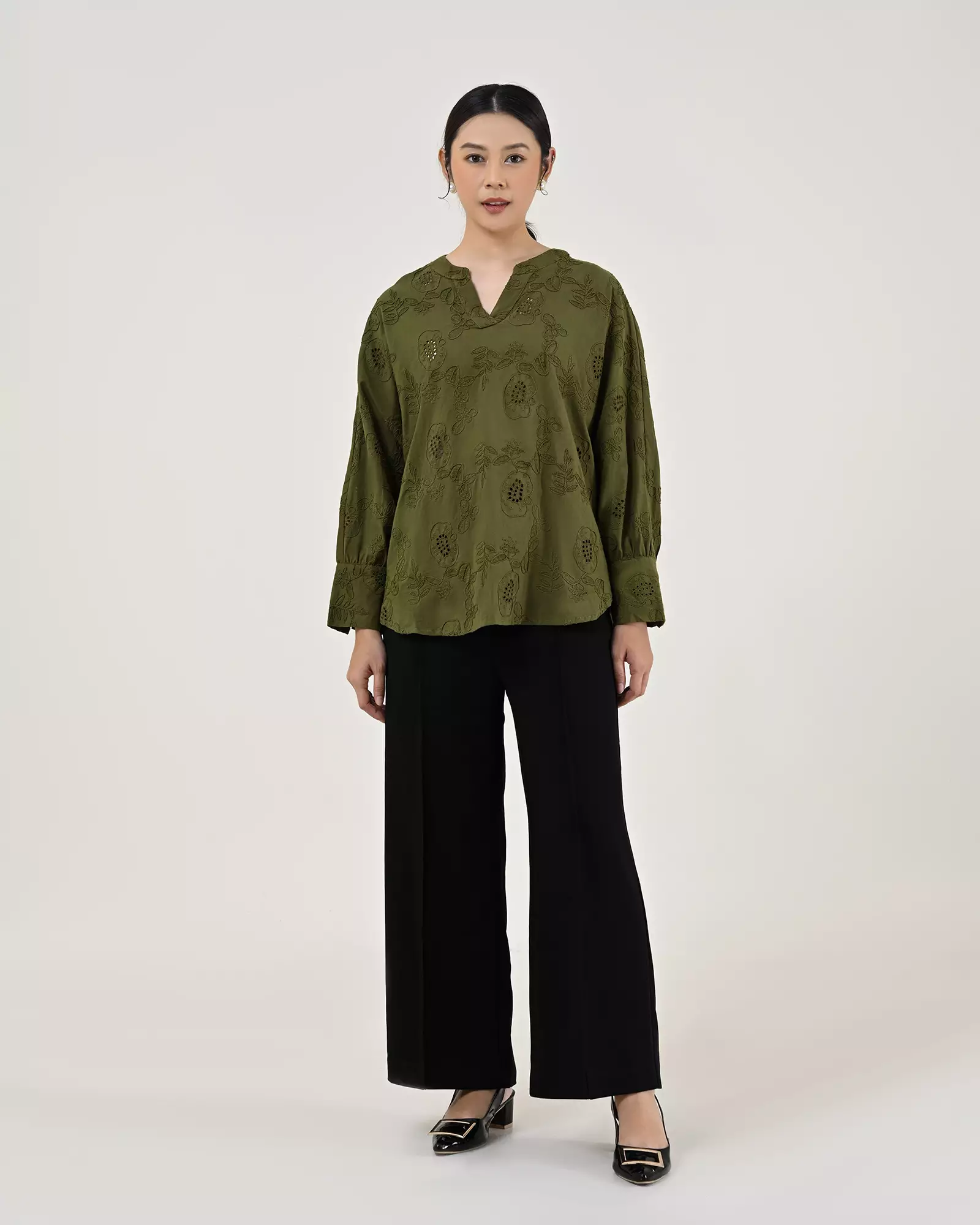 Geulis.id BETHANY BLOUSE - Olive