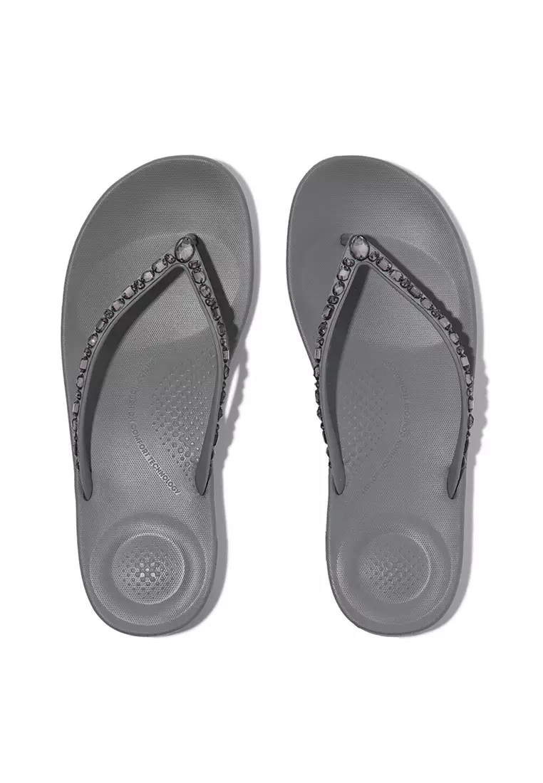 Iquishion Multi-Crystal Ergonomic Flip Flops