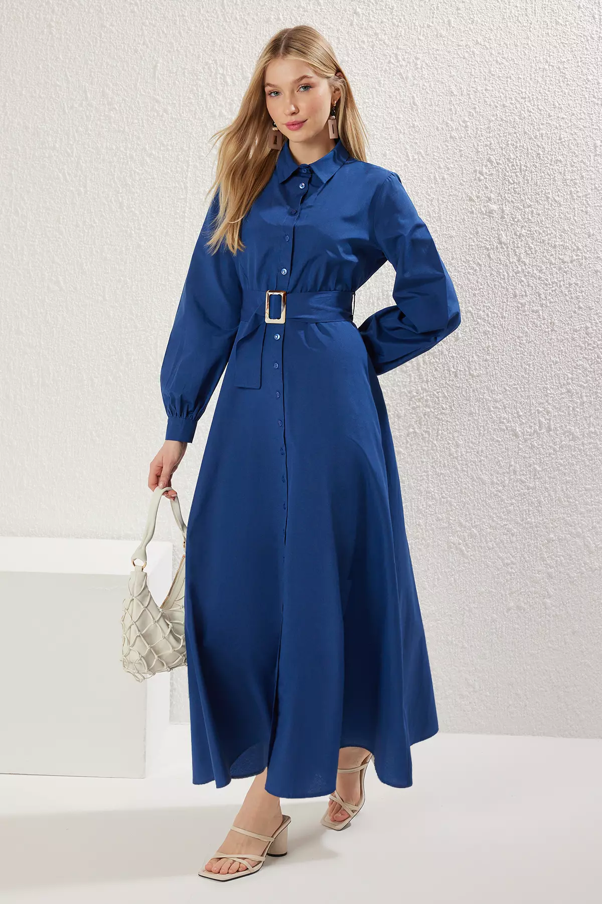 princess polly baby blue dress Buy Trendyol Shirt Maxi Dress with Belt 2026 Online