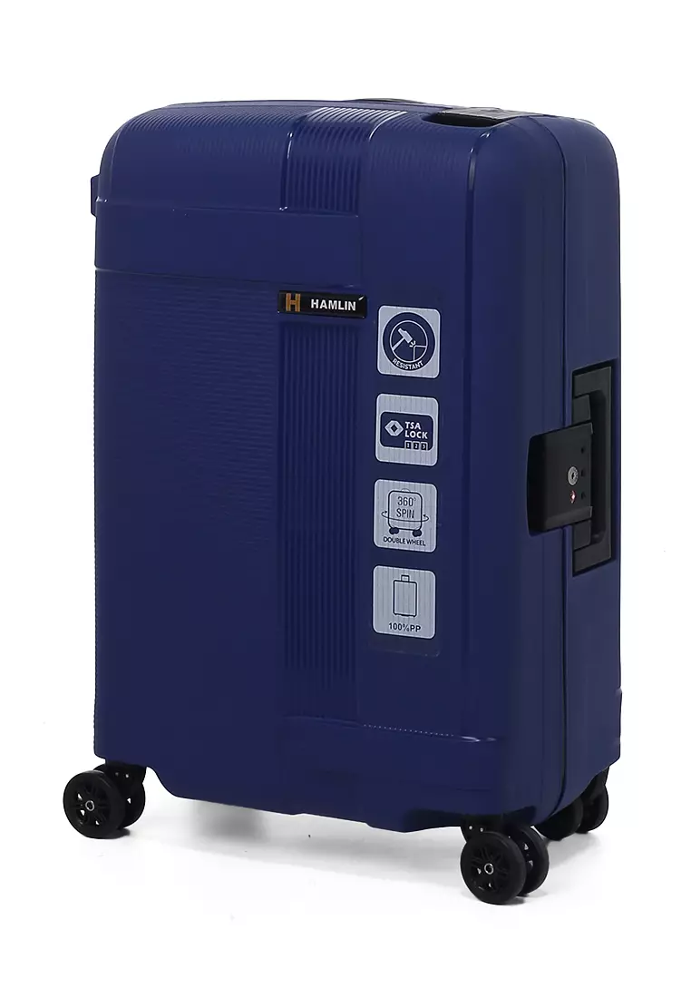 Carlton Tas Koper Unisex Size 20 Inch Suitcase Classic TSA Lock System Material Polycarbonate ORIGINAL - Navy