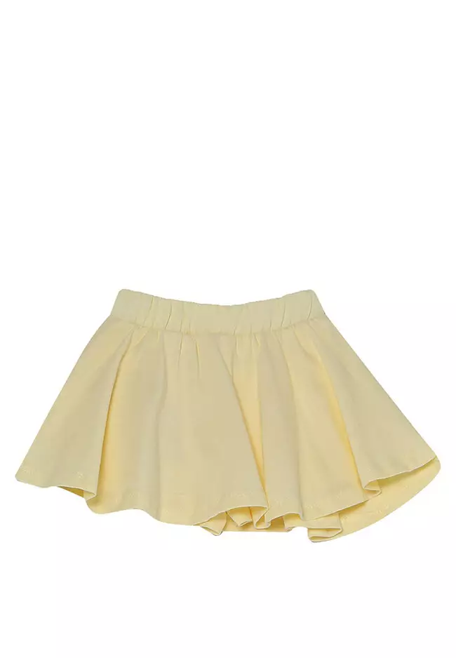 Buy FOX Kids & Baby Light Yellow Mini Jersey Skirt Online