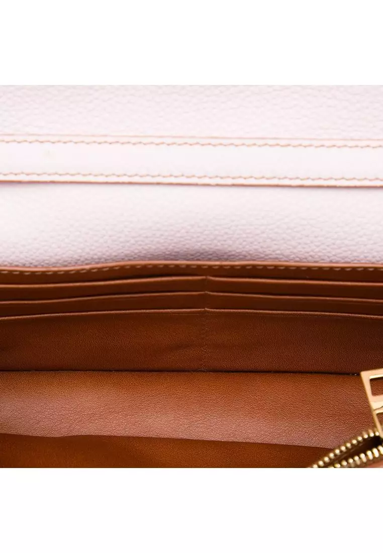 Pre-Loved Loewe Grained Calfskin Barcelona Wallet On Strap