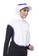 Attiqa Active white Long Runner- White list Marine Blue , Sport Hijab 74851AA62C1083GS_2