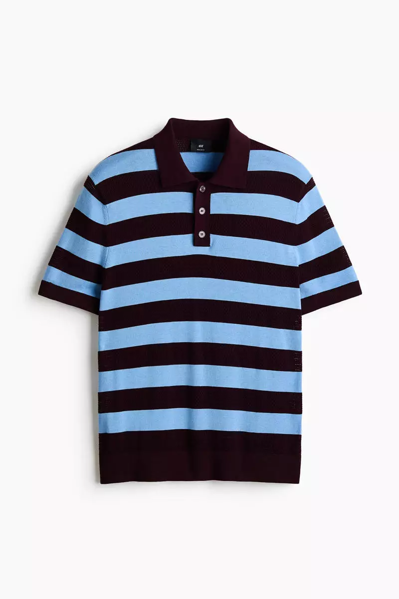 Regular Fit Fine-knit polo shirt