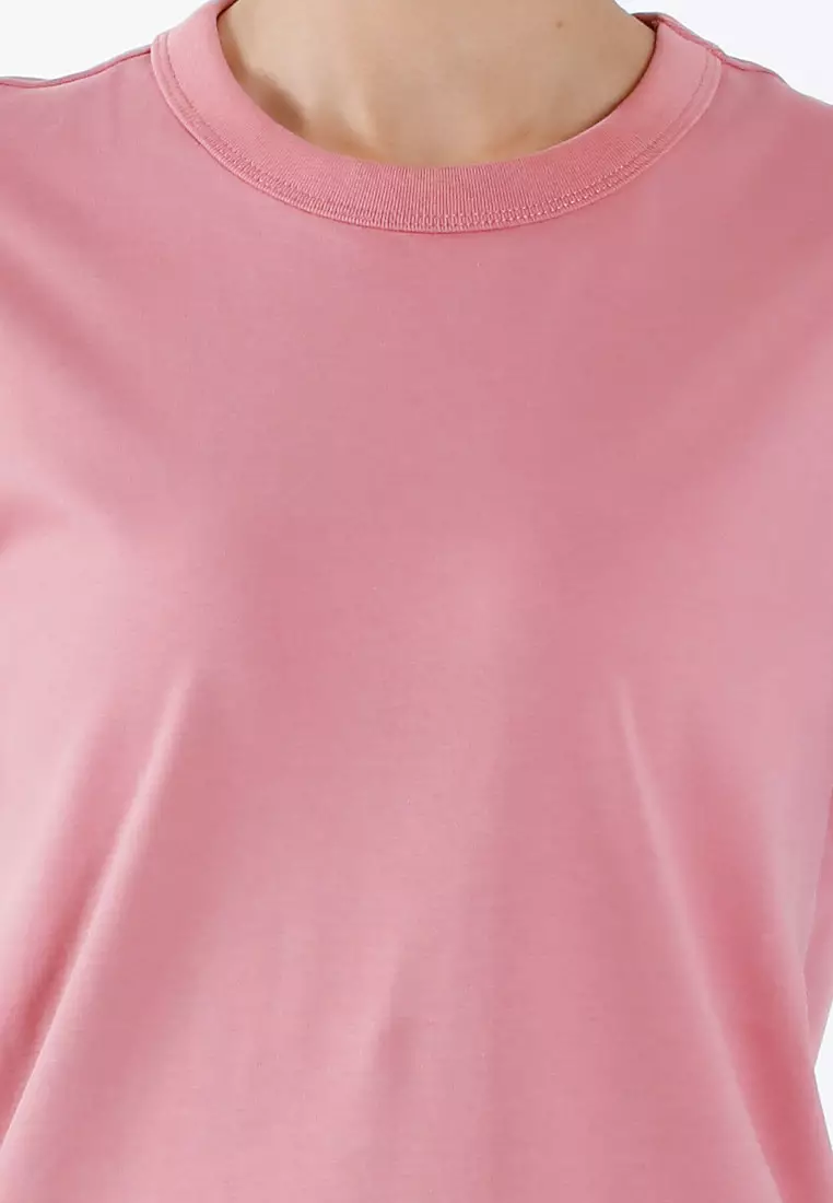 Forest Ladies Premium Cotton Round Neck Tee | Baju T Shirt Perempuan - 822435-53Dkpink