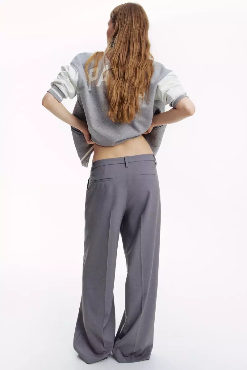 Wide tailored trousers