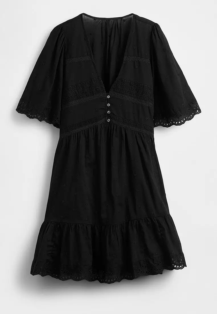 Buy GAP Flutter Sleeve Mini Dress 2026 Online | ZALORA