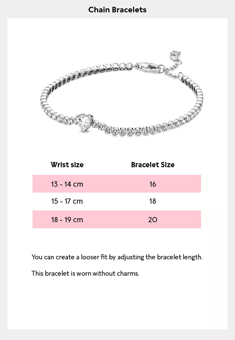 Pandora Sparkling Light Blue Tennis Bracelet