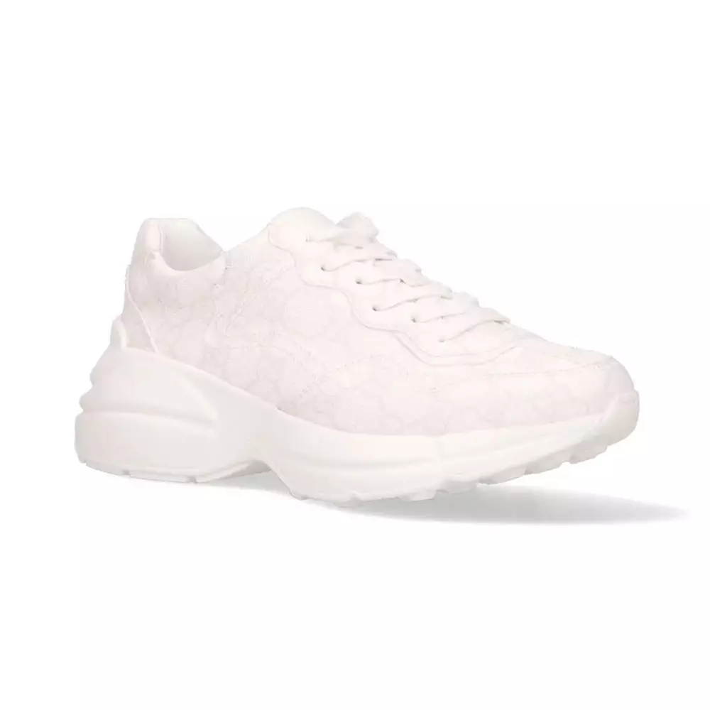 Harga rhyton gucci logo leather sneaker hot sale