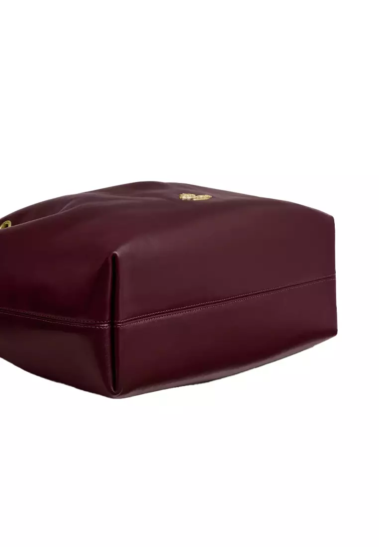EVELYN 女士單肩包深酒紅色CCZ79