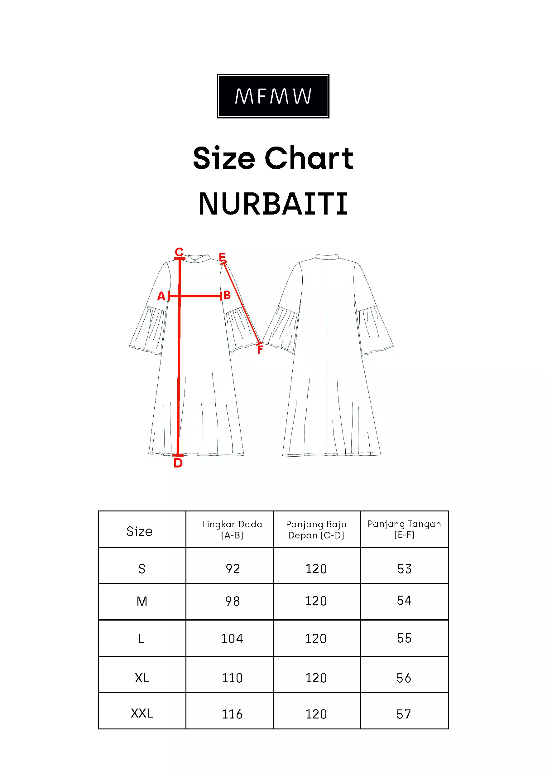 MFMW Nurbaiti Dress Gamis Brukat Maroon