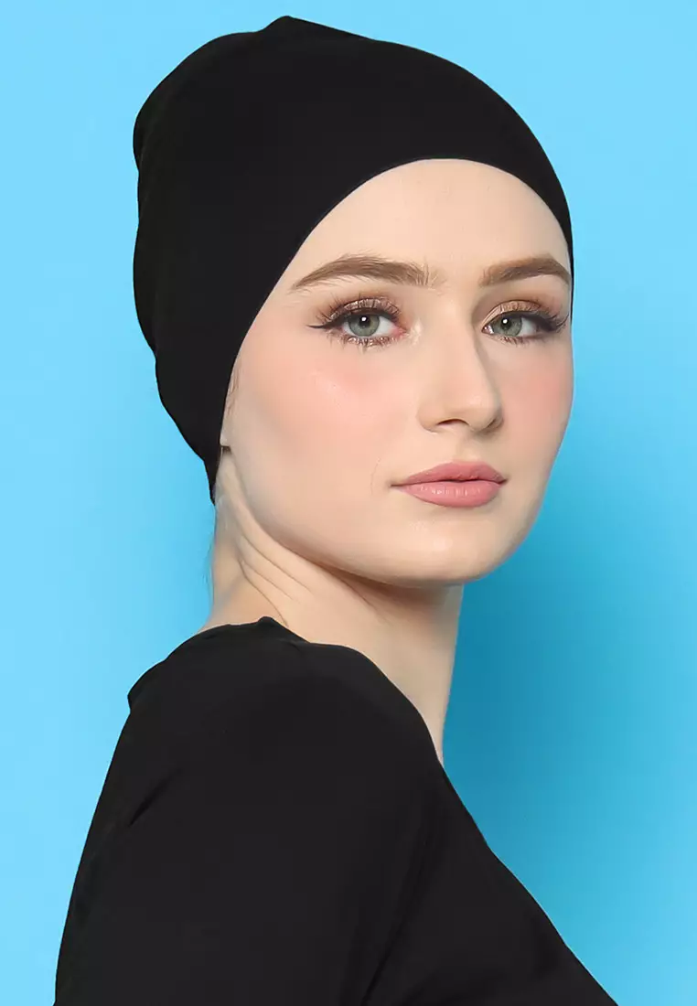 JV Hasanah Ciput Rayon Black | Ciput Polos Rayon Adem