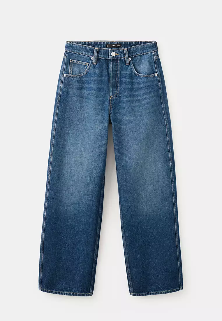 Mid-Rise Balloon Jeans
