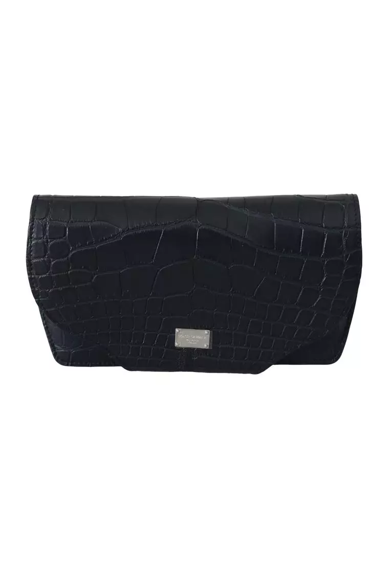 Dolce Gabbana Luxury Crocodile Leather Sunglasses Case 2025