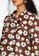 Lubna brown Printed Bow Detail Blouse 4F1C4AA7693852GS_2