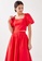 Love, Bonito red Laina Puff Sleeve Bustier Crop Top 688E1AA5763998GS_3