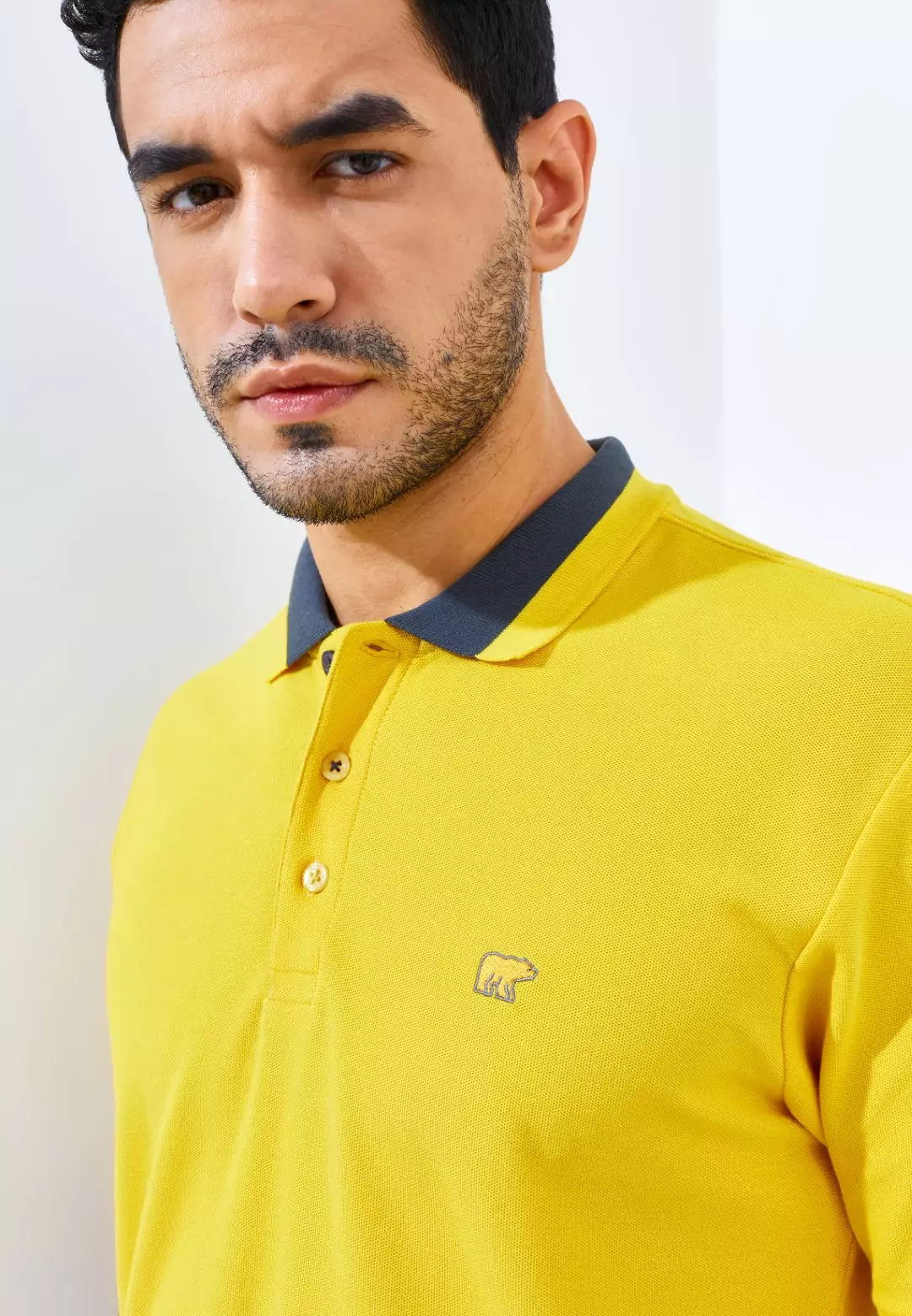 Jack Nicklaus Neo Polo Shirt Pria Regular Fit Yellow Colour Yellow