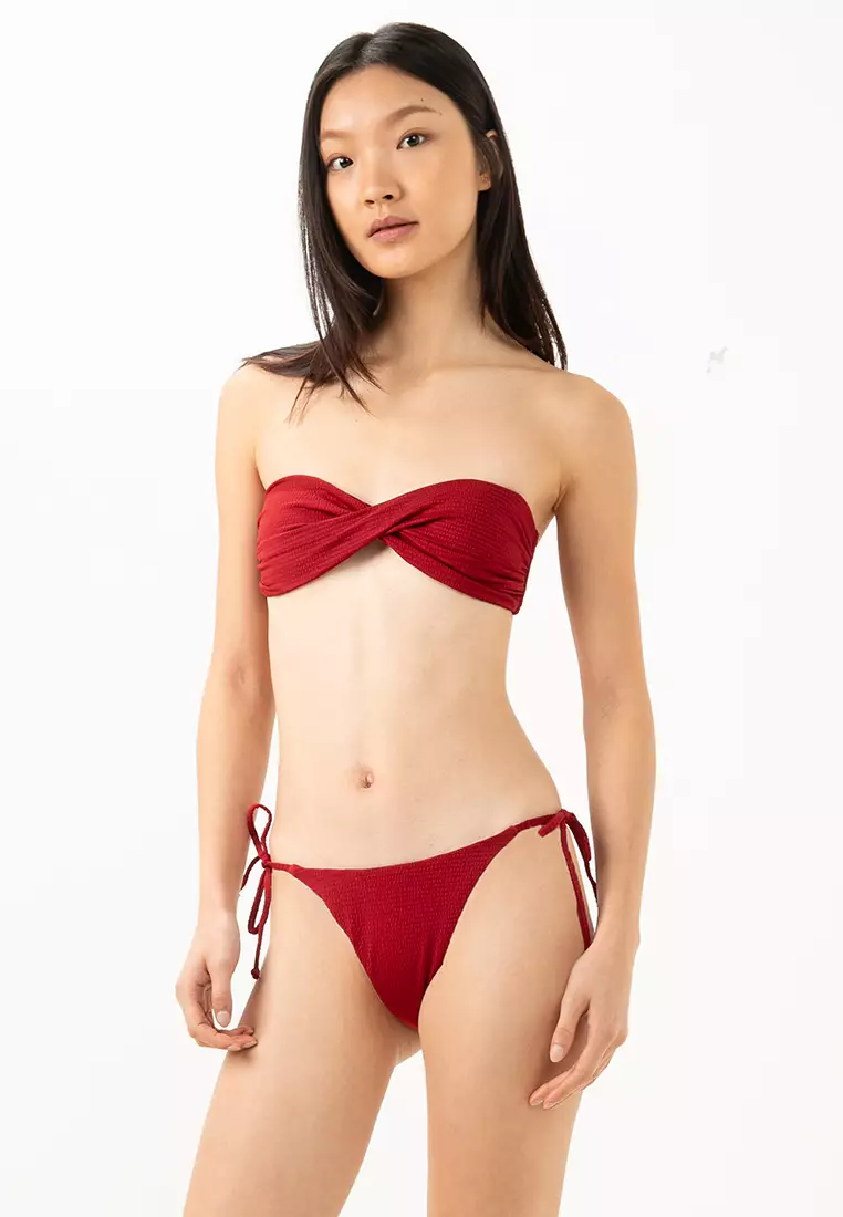 String Tie Side Cheeky Bikini Bottom
