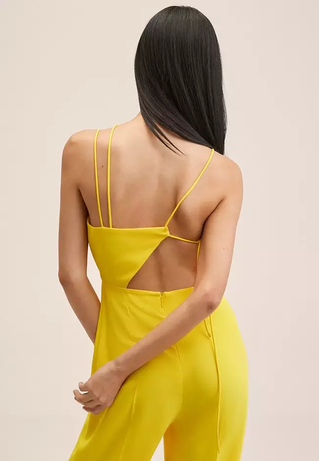 Buy Mango Crisscross Strap Jumpsuit 2025 Online ZALORA Philippines