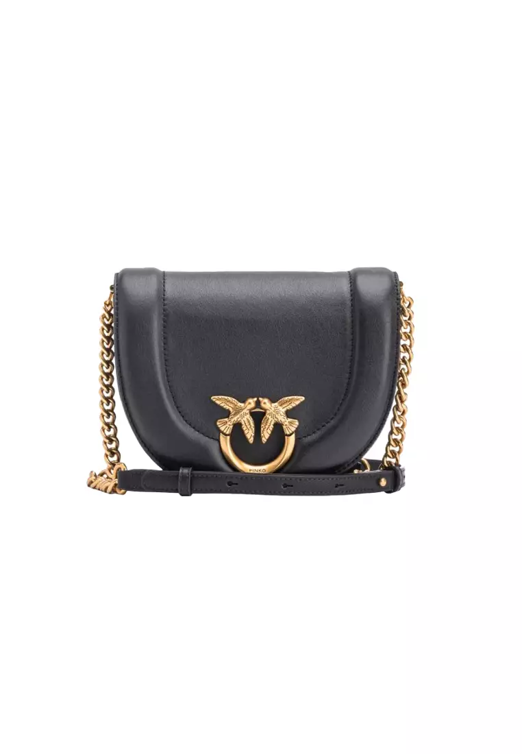 Buy Pinko Pinko Calf leather small shoulder crossbody bag for