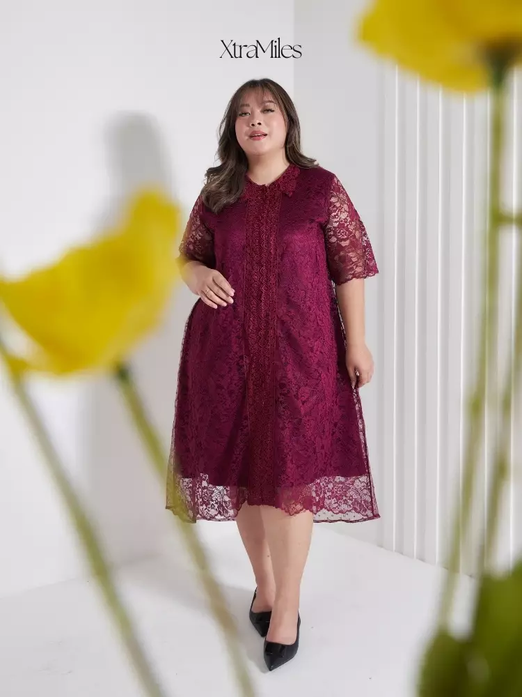 xtramiles Ladies dress leonore dress dark cherry