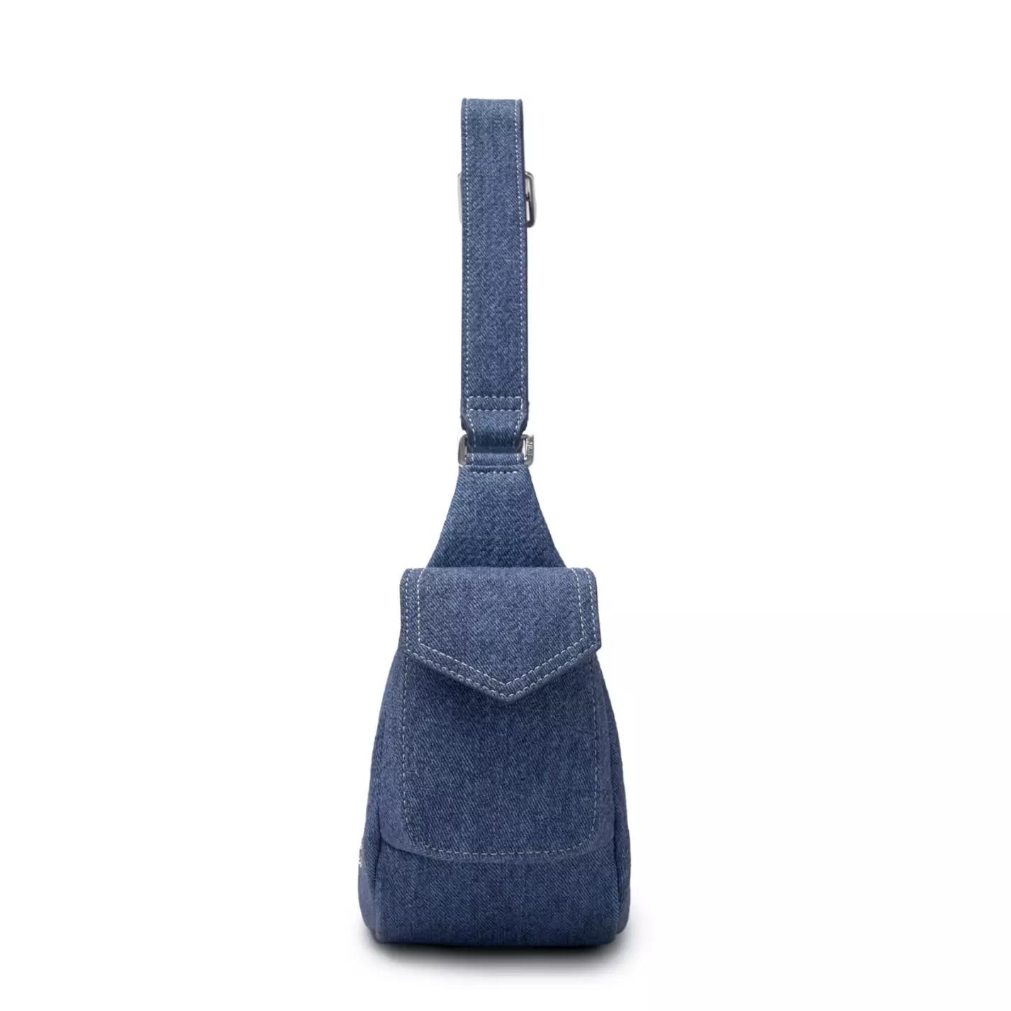 BASIC MEGA LOGO POCKET DENIM HOBO BAG NEW YORK YANKEES