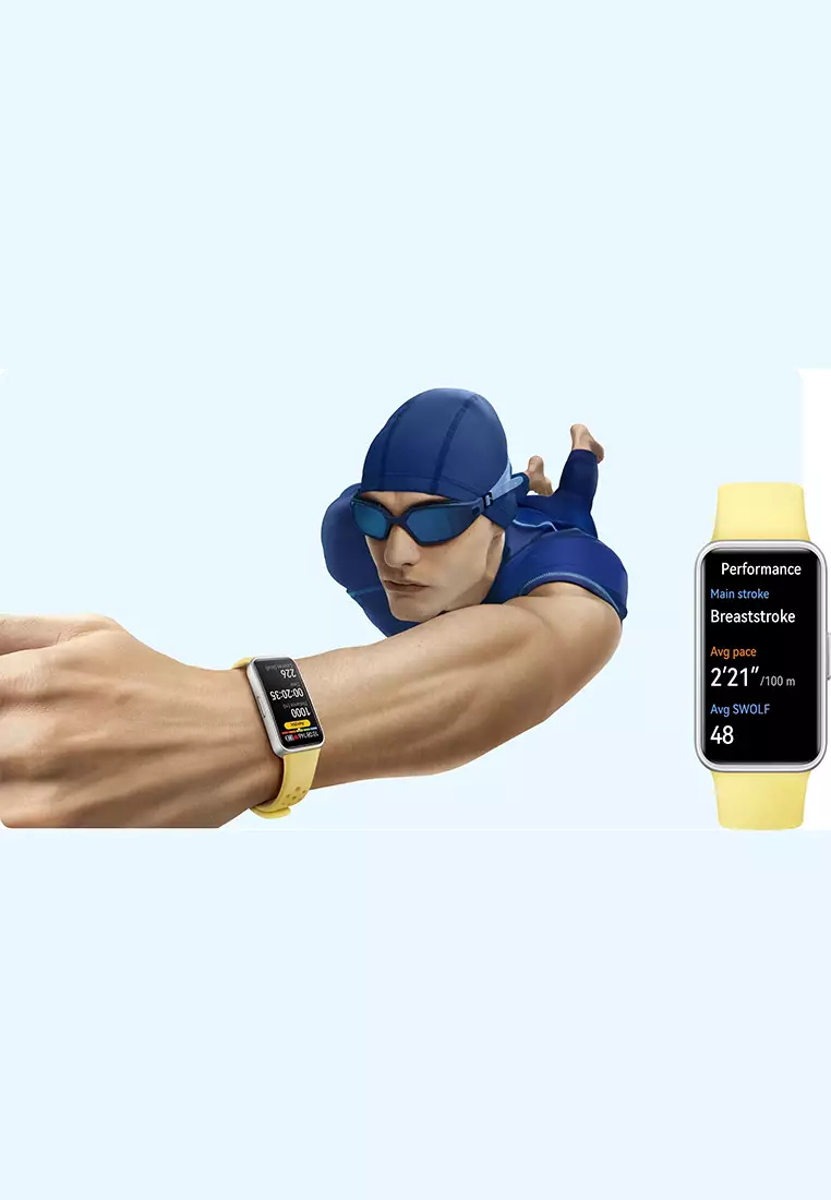 HUAWEI Band 9 Smartband | Comfort Wear | Sleep Health | 14 days Battery - Lemon Yellow