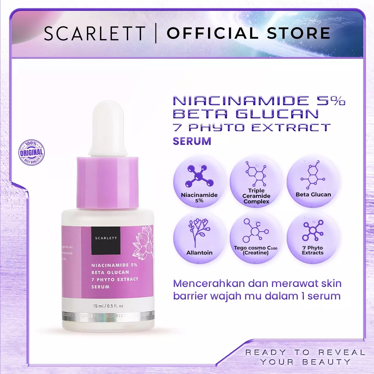 Scarlett Whitening Acne Serum + Niacinamide 5% Serum